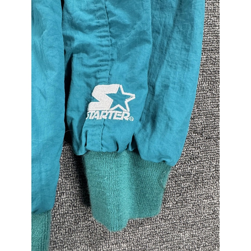 Vintage Miami Dolphins Jacket Mens XL Teal NFL Football Starter Pro Line 90s - Picture 9 of 12